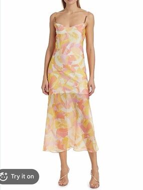 Generation Love Marcella Abstract Maxi Dress size small